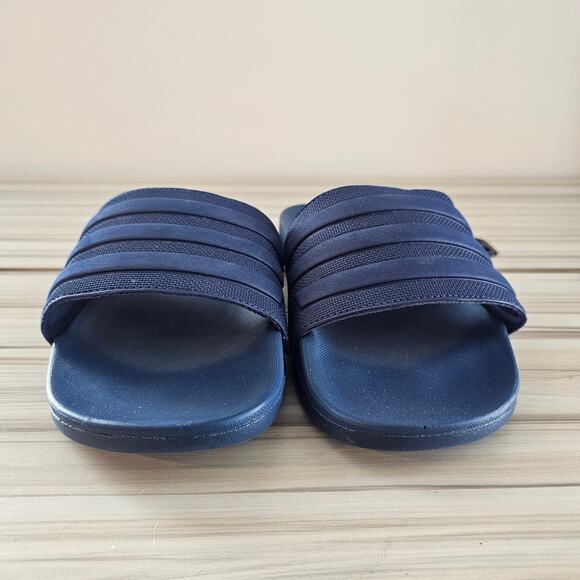 Adidas Adilette Blue Comfort Slides Size 6 - Picture 4 of 9